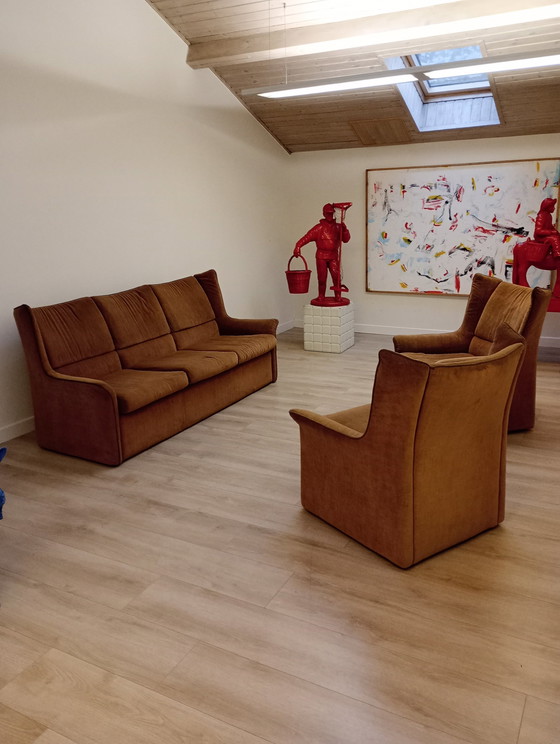 Image 1 of Vintage sofa 3-zit, 2x 1-zit. Kauffeld