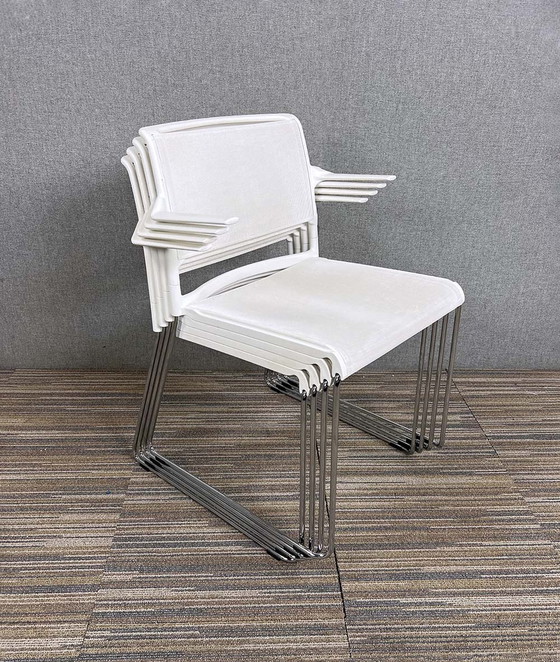 Image 1 of 4x Wilkhahn Aline skid chair 230/2