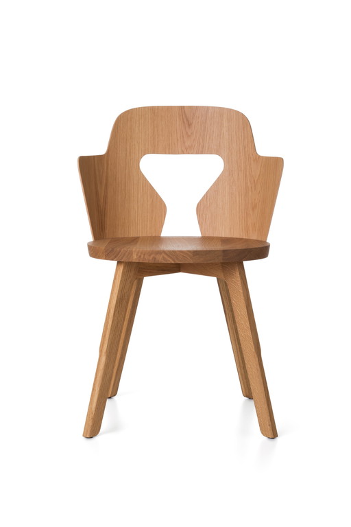 6x eiken stoelen design Alfredo Häberli voor Quodes