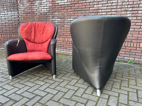 Image 1 of 2x Leolux Excalibur Fauteuils