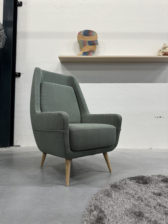 Image 1 of Gelderland 7850 Hold Tide Fauteuil Groen Opera Stof