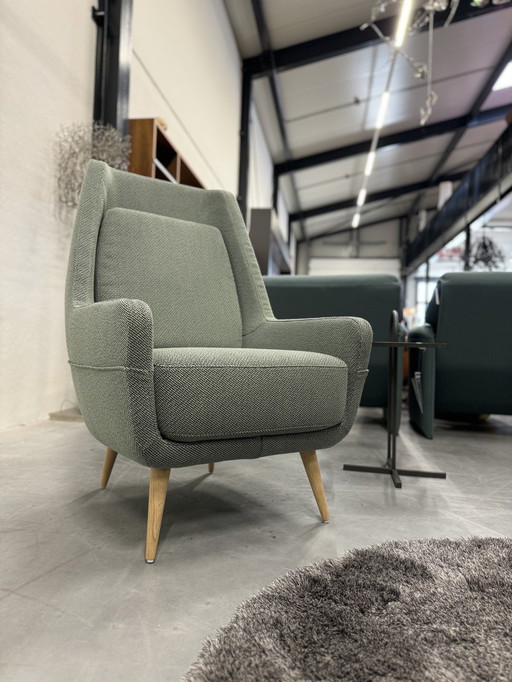 Gelderland 7850 Hold Tide Fauteuil Groen Opera Stof