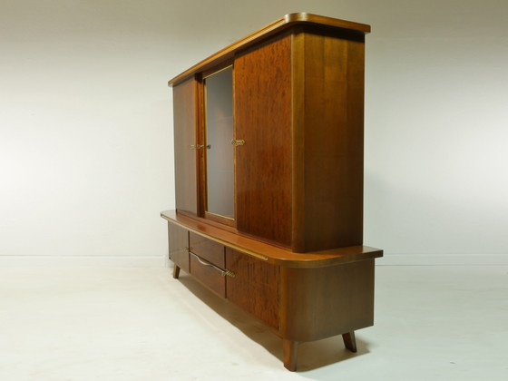 Image 1 of Vintage highboard / woonkamer kast met bar, jaren 50, Duitsland