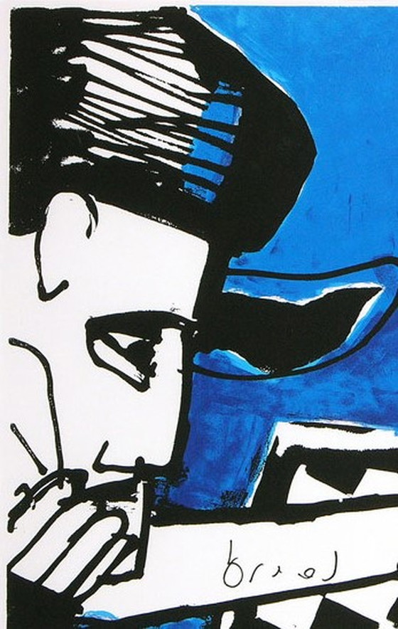 Image 1 of Herman Brood Gr Zeefdruk Chess Handgesigneerd.