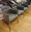 4x L'ancora  lederen armstoelen