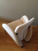 Modern zitje 2 fauteuils en 1 tafeltje