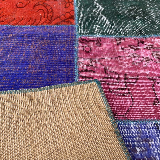 Image 1 of Vintage Turkse patchworkdeken