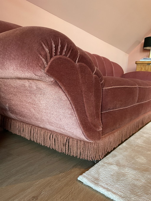 Vintage roze zitbank