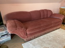 Vintage roze zitbank