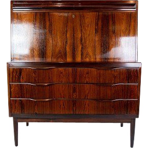 Vintage secretaire in palissander, Denemarken 1960
