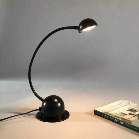 Image 1 of Vintage zwarte verstelbare bureaulamp van Nuova Veneta Lumi, Italië 1970
