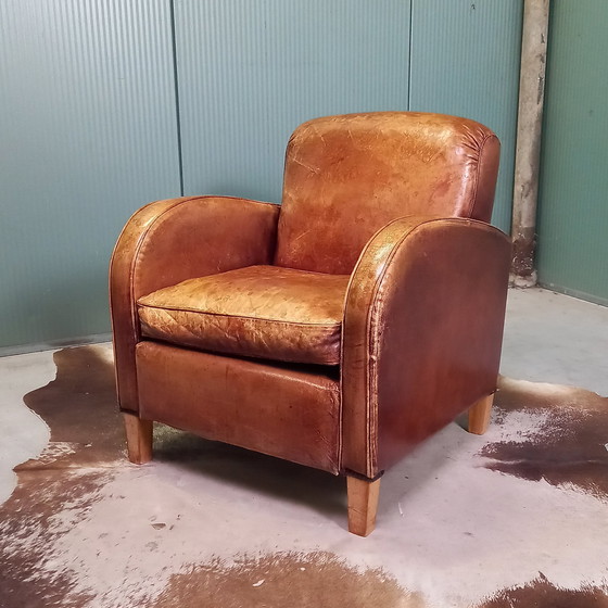 Image 1 of Vintage Schapenleren Armfauteuil