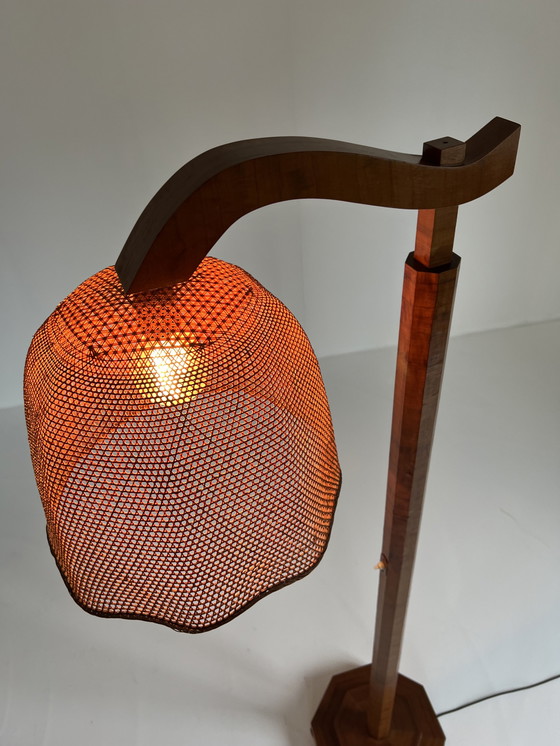 Image 1 of Vloerlamp webbing & teak