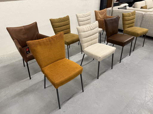 8 Label Vandenberg Eetkamerset Cocoon Mali Gabon Stoelen