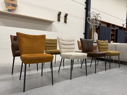 8 Label Vandenberg Eetkamerset Cocoon Mali Gabon Stoelen