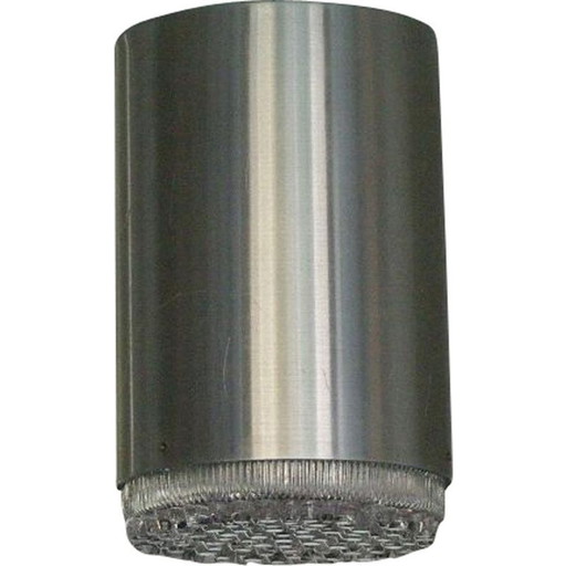 Vintage plafondlamp in aluminium uit het huis van Raack, Nederland 1960