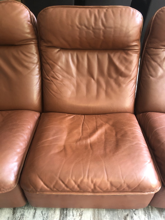 Image 1 of Vintage De Sede modulair zetels 3-zits + 1 zit fauteuil