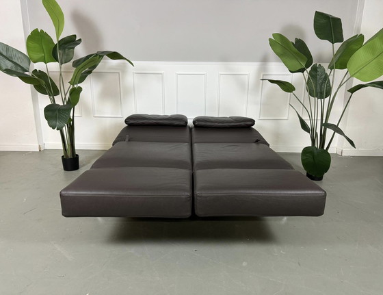 Image 1 of Brühl Moule Designer Sofa Leder Bruin Bankstel