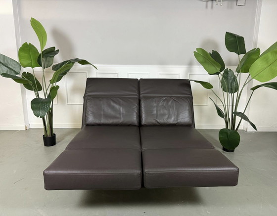 Image 1 of Brühl Moule Designer Sofa Leder Bruin Bankstel