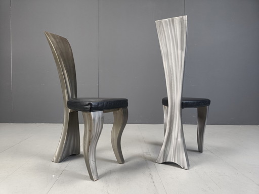 Set van 10 eetkamerstoelen van Hans Kopla, 1990S