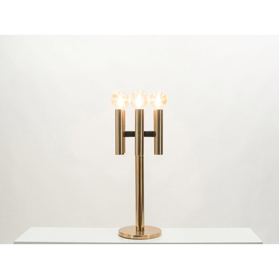 Image 1 of Vintage koperen lamp uit Denemarken 1960