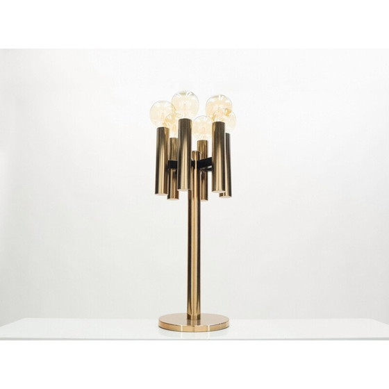 Image 1 of Vintage koperen lamp uit Denemarken 1960