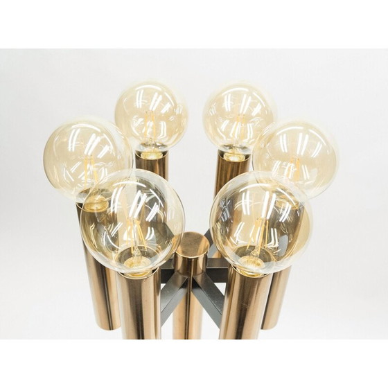 Image 1 of Vintage koperen lamp uit Denemarken 1960