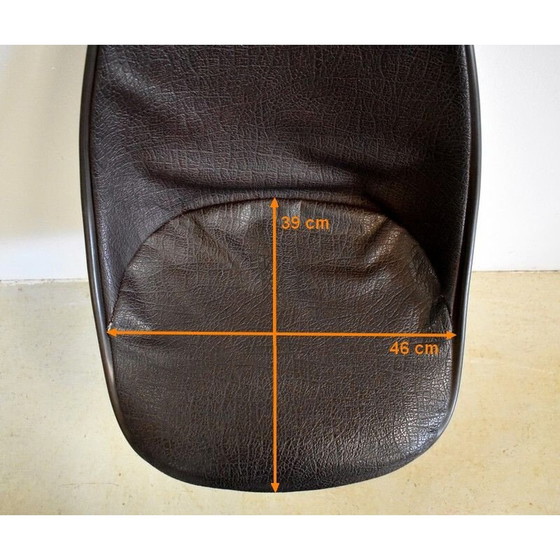 Image 1 of Paar vintage verchroomde metalen stoelen van Charles en Ray Eames, 1960