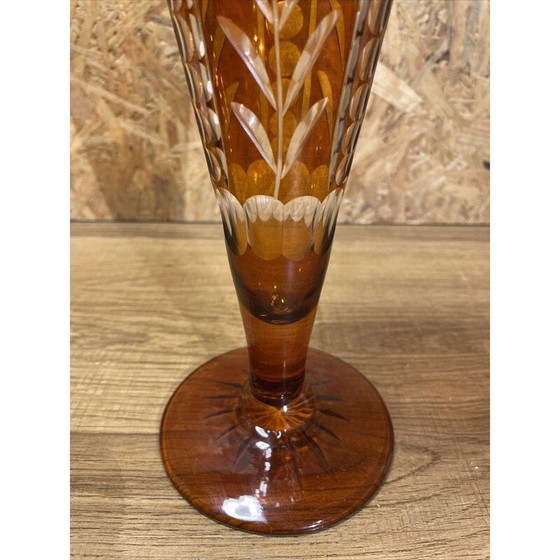 Image 1 of Vintage kornet kristallen vaas