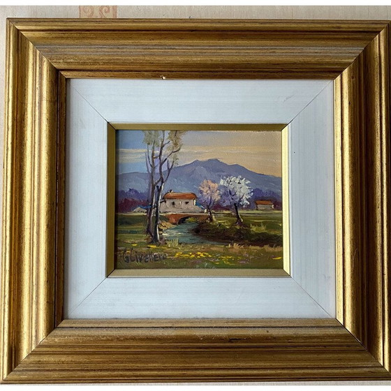 Image 1 of Paar vintage schilderijen van Giovanni Civallero