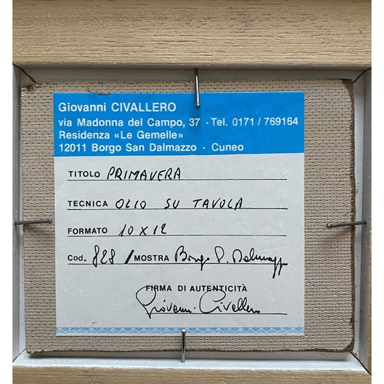 Image 1 of Paar vintage schilderijen van Giovanni Civallero