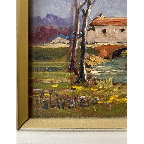 Image 1 of Paar vintage schilderijen van Giovanni Civallero