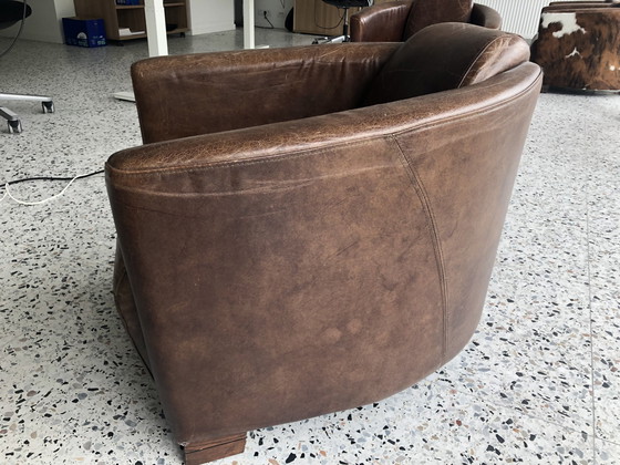Image 1 of Aviator fauteuil bruin leder