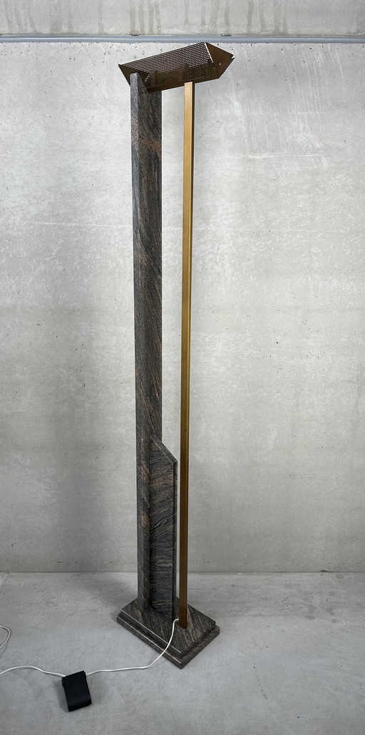 Vintage granieten vloerlamp