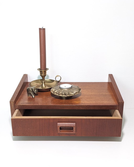 Mid Century Zwevend Wandkastje