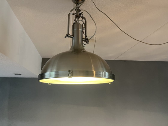 Image 1 of 2x Industriële Stalen Plafondlamp