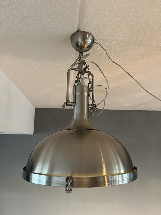 Image 1 of 2x Industriële Stalen Plafondlamp