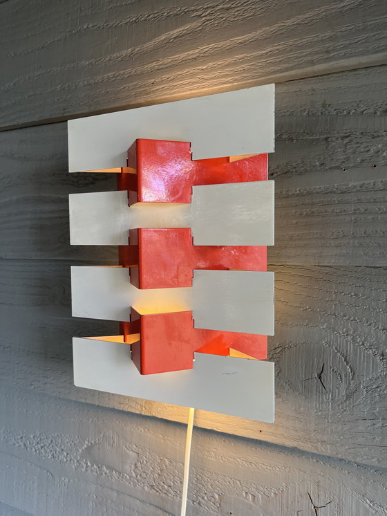 Image 1 of Vintage Geometrische Wandlamp van JJM Hoogervorst voor Anvia Almelo