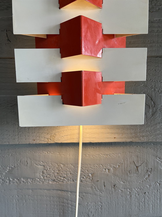 Image 1 of Vintage Geometrische Wandlamp van JJM Hoogervorst voor Anvia Almelo