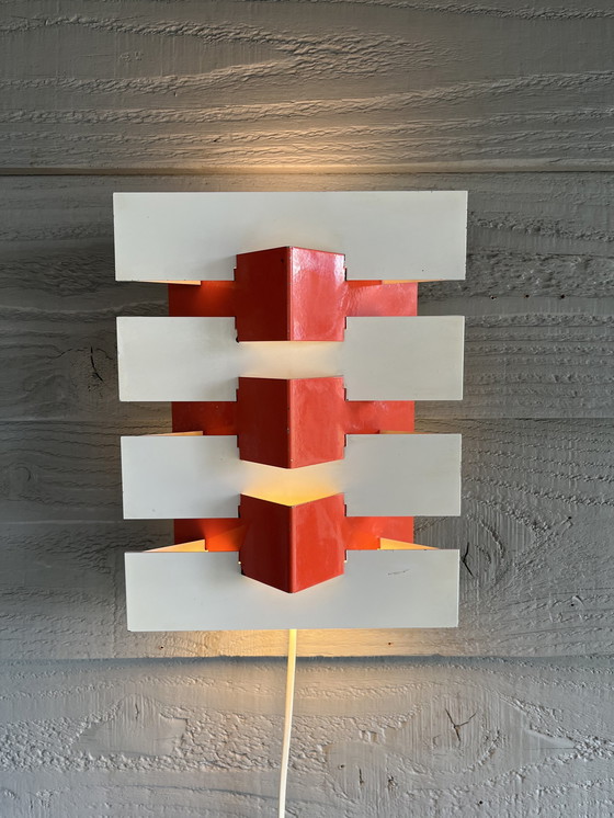 Image 1 of Vintage Geometrische Wandlamp van JJM Hoogervorst voor Anvia Almelo