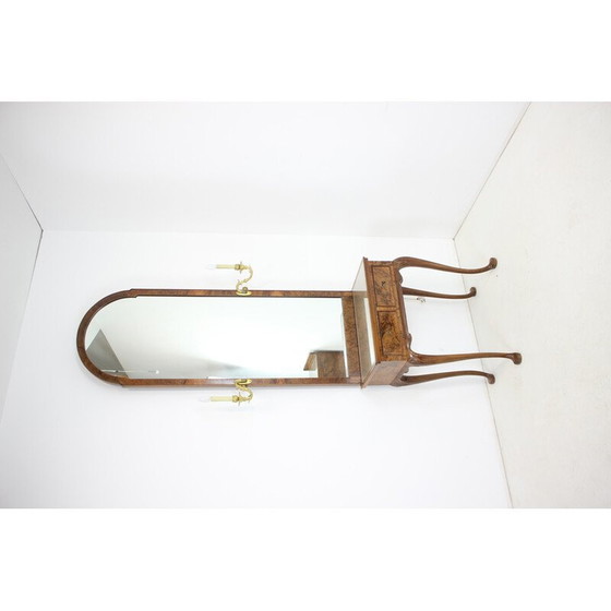 Image 1 of Vintage spiegel met console, Tsjecho-Slowakije 1920