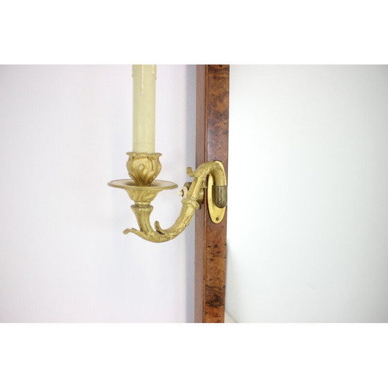 Image 1 of Vintage spiegel met console, Tsjecho-Slowakije 1920