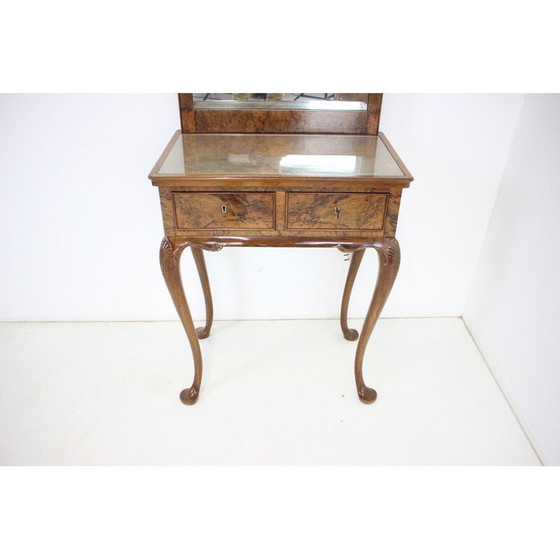 Image 1 of Vintage spiegel met console, Tsjecho-Slowakije 1920