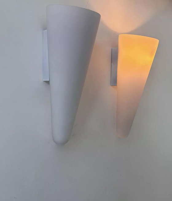 Image 1 of 2X Vintage wandlampen