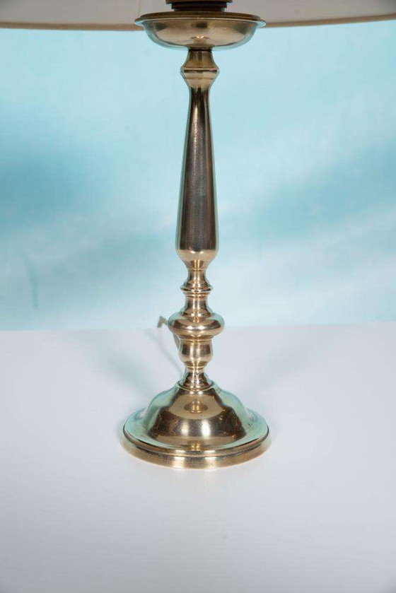 Image 1 of Vintage messing schemerlamp jaren 60