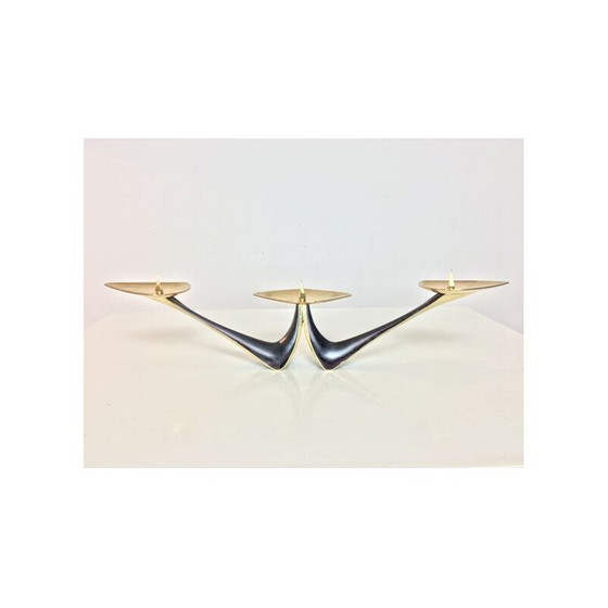 Image 1 of Vintage messing kandelaar van Klaus Ullrich voor Faber en Schumacher, 1950