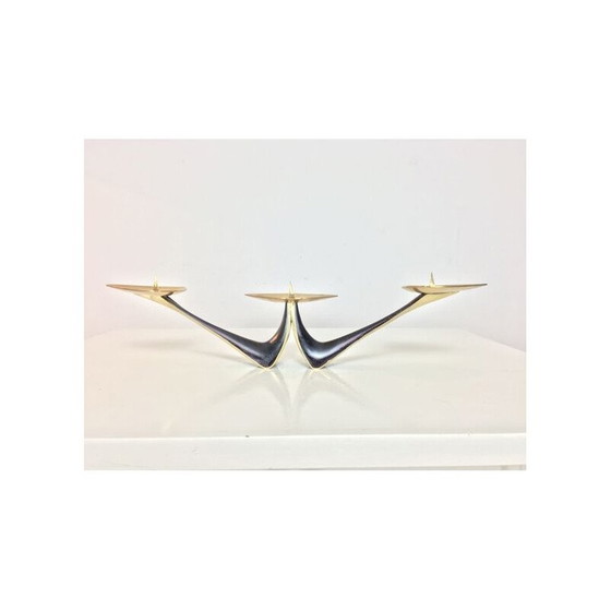 Image 1 of Vintage messing kandelaar van Klaus Ullrich voor Faber en Schumacher, 1950