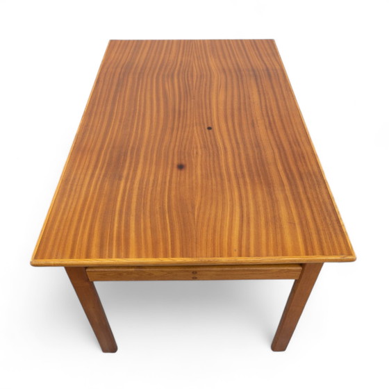 Image 1 of Mid Century massief houten eettafel door Karel Vyčítal voor Dřevotvar Jablonné