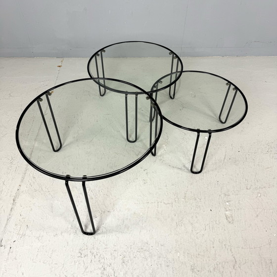 Image 1 of 3x Minimalistische ronde tafel