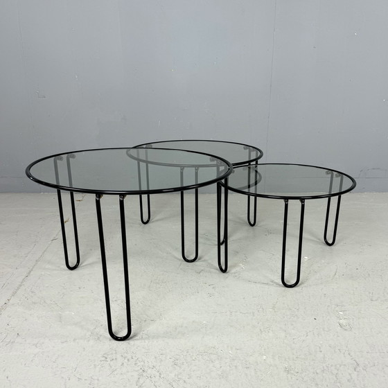 Image 1 of 3x Minimalistische ronde tafel